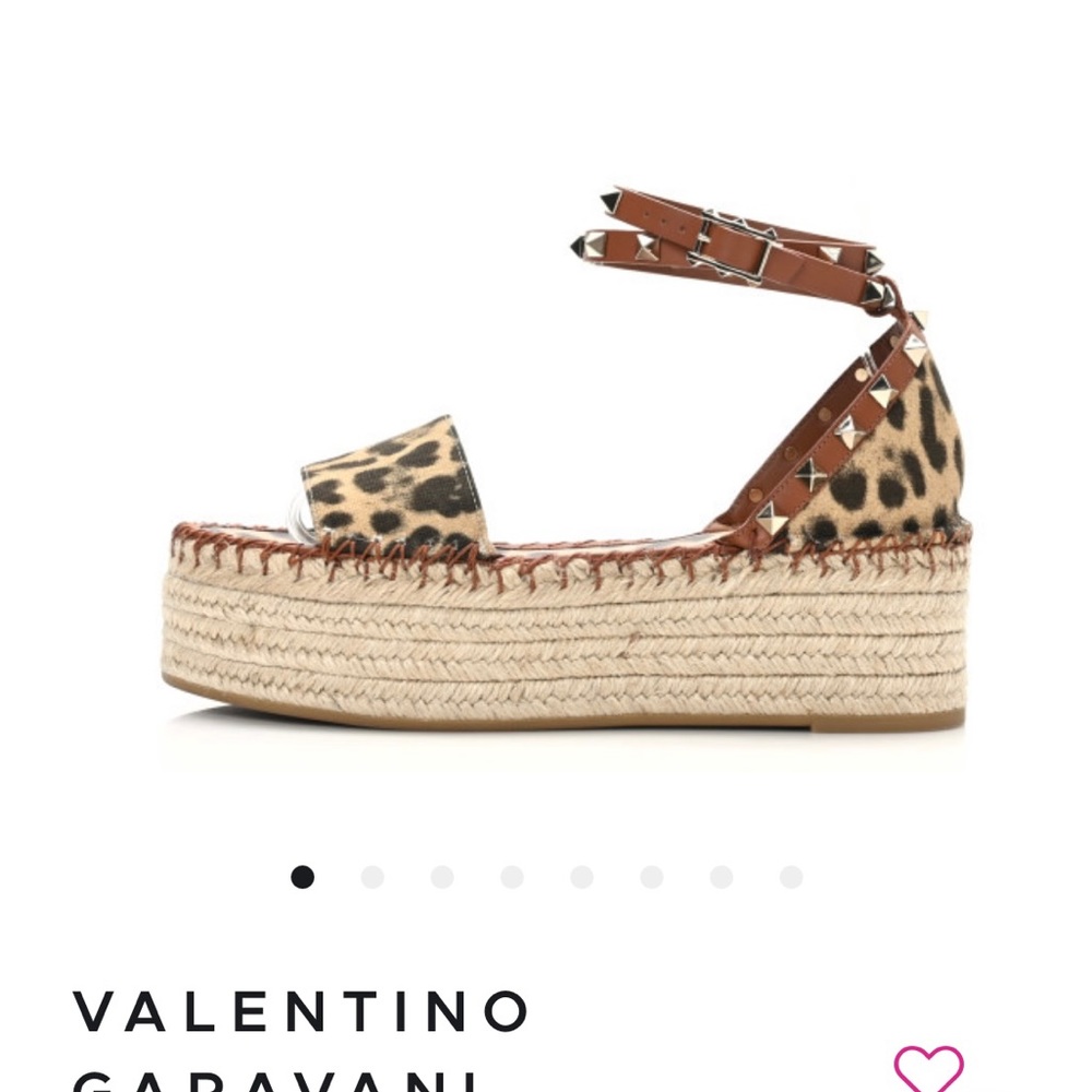 Valentino Garavani Leopard Espadrille Platform. Brand new, never worn.
